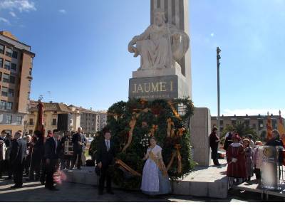 Vila-real rinde homenaje a Jaume I e inaugura el jardn de las Dominicas