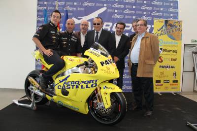 Àlex Debón presenta en el Aeroport de Castelló a su equipo