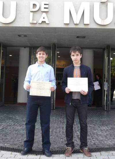 Javier Gasch y Alejandro Martí, del colegio Puertolas Pardo, Premios Extraordinarios al Rendimiento Academico