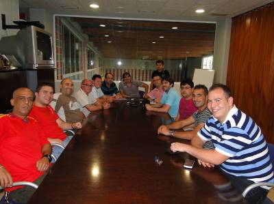 Los entrenadores del Club Ftbol Sala Burriana se reunieron el pasado viernes