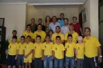 El equipo de fútbol benjamín de Lorca visitó el Ayuntamiento de Oropesa del Mar