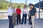 El diputado de Sostenibilidad, Vicent Aparici, visita la Planta de Residuos Urbanos de Algimia de Alfara
