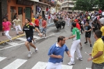 El primer encierro de Les Penyes en festes deja cinco heridos