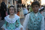 Los niños protagonistas en la exaltación de María Franch Guardino como reina fallera infantil.