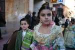 Los niños protagonistas en la exaltación de María Franch Guardino como reina fallera infantil.