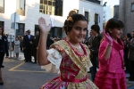 Los niños protagonistas en la exaltación de María Franch Guardino como reina fallera infantil.