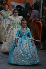 Los niños protagonistas en la exaltación de María Franch Guardino como reina fallera infantil.