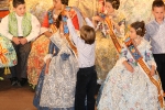 Los niños protagonistas en la exaltación de María Franch Guardino como reina fallera infantil.