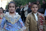 Los niños protagonistas en la exaltación de María Franch Guardino como reina fallera infantil.