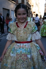 Los niños protagonistas en la exaltación de María Franch Guardino como reina fallera infantil.