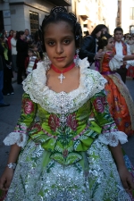 Los niños protagonistas en la exaltación de María Franch Guardino como reina fallera infantil.