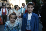 Los niños protagonistas en la exaltación de María Franch Guardino como reina fallera infantil.