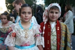 Los niños protagonistas en la exaltación de María Franch Guardino como reina fallera infantil.