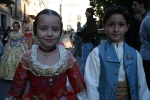 Los niños protagonistas en la exaltación de María Franch Guardino como reina fallera infantil.