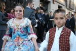 Los niños protagonistas en la exaltación de María Franch Guardino como reina fallera infantil.