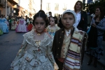 Los niños protagonistas en la exaltación de María Franch Guardino como reina fallera infantil.