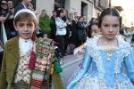 Los niños protagonistas en la exaltación de María Franch Guardino como reina fallera infantil.