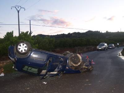Accidente en el camino de Betxí a Onda