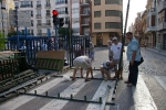 La montà de cadafals anuncia las fiestas de la Misericordia