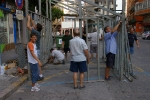 La montà de cadafals anuncia las fiestas de la Misericordia