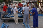 La montà de cadafals anuncia las fiestas de la Misericordia