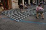 La montà de cadafals anuncia las fiestas de la Misericordia