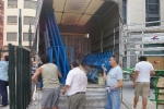 La montà de cadafals anuncia las fiestas de la Misericordia