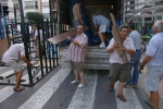 La montà de cadafals anuncia las fiestas de la Misericordia