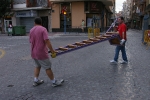 La montà de cadafals anuncia las fiestas de la Misericordia
