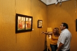 La Caja Rural inaugura una exposición de pintura de Luis Giménez, Blasco Vilar, Art y Graft, José Antonio Gómez, José Martínez y Sonia Heras