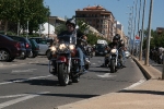 Cientos de Harleys desfilaron por el interior de la ciudad