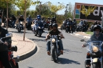 Cientos de Harleys desfilaron por el interior de la ciudad