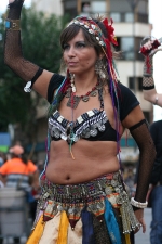 Espectacular desfile de Moros y Cristianos