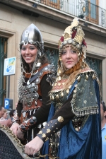 Espectacular desfile de Moros y Cristianos